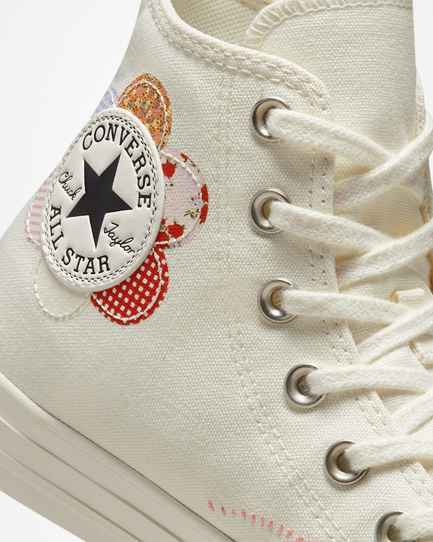 Tenisi Inalti Dama Converse Chuck Taylor All Star Crafted Patchwork Bej Portocalii Roz Negrii | RO PVYWG137